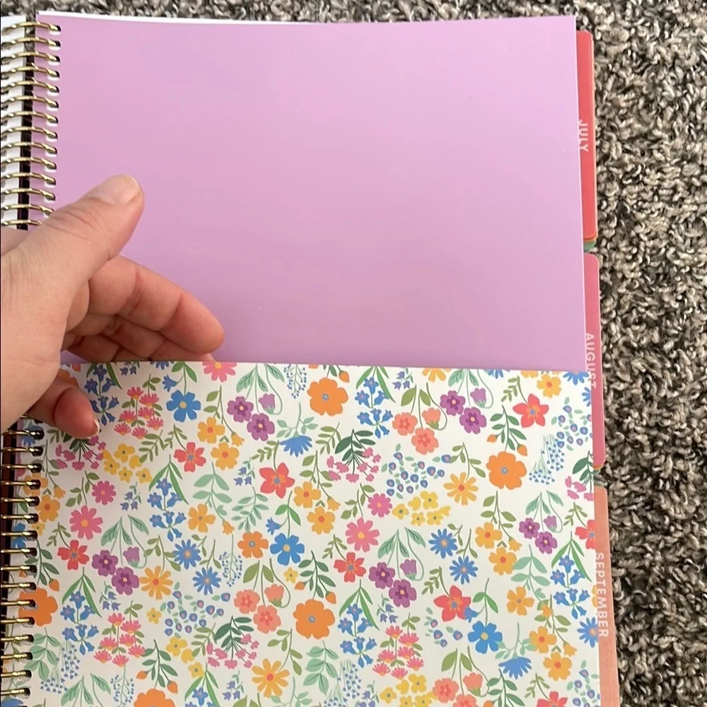 Teachwell Floral Teacher Lesson Planning Calendar Multicolor